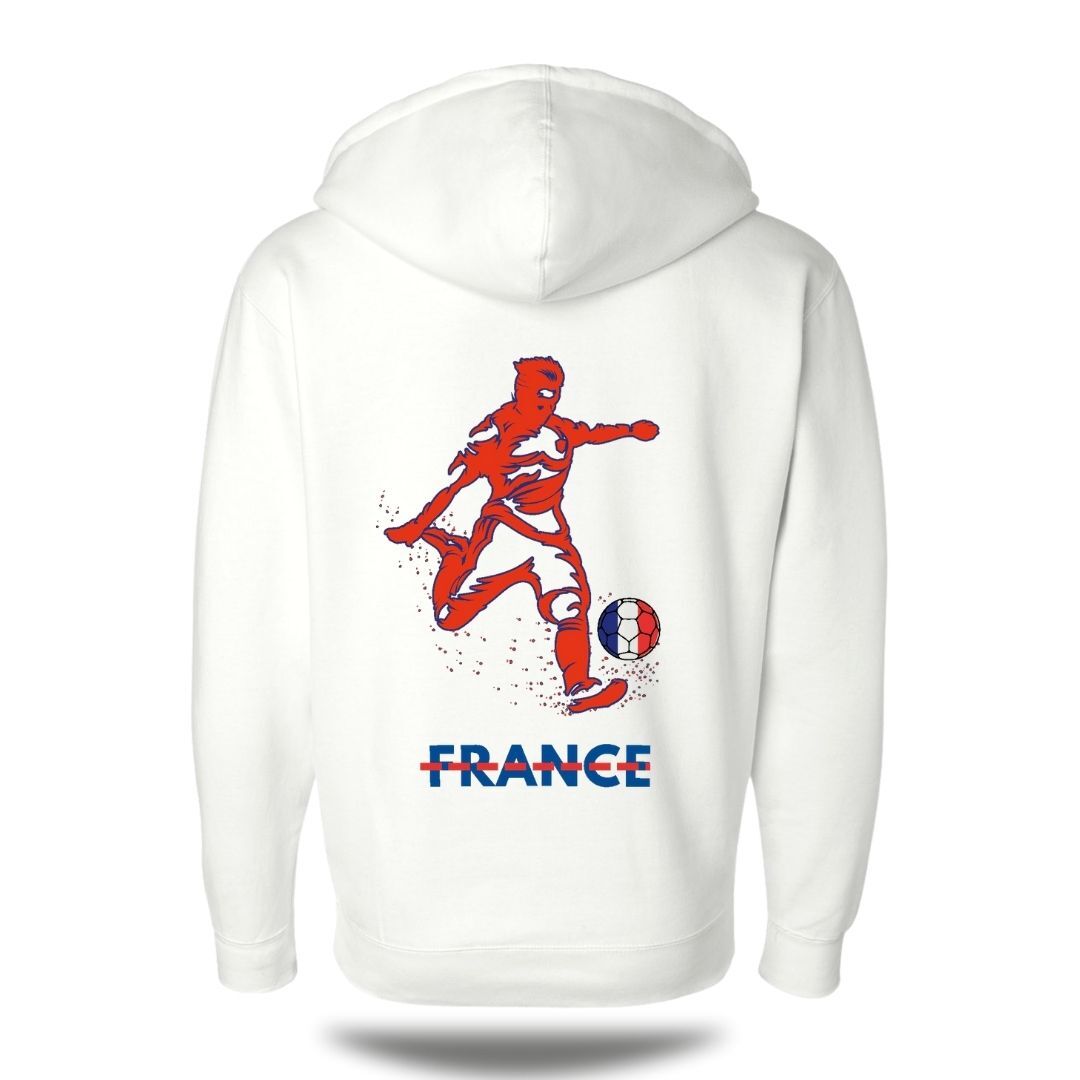 France Hoodie Jacket _ White