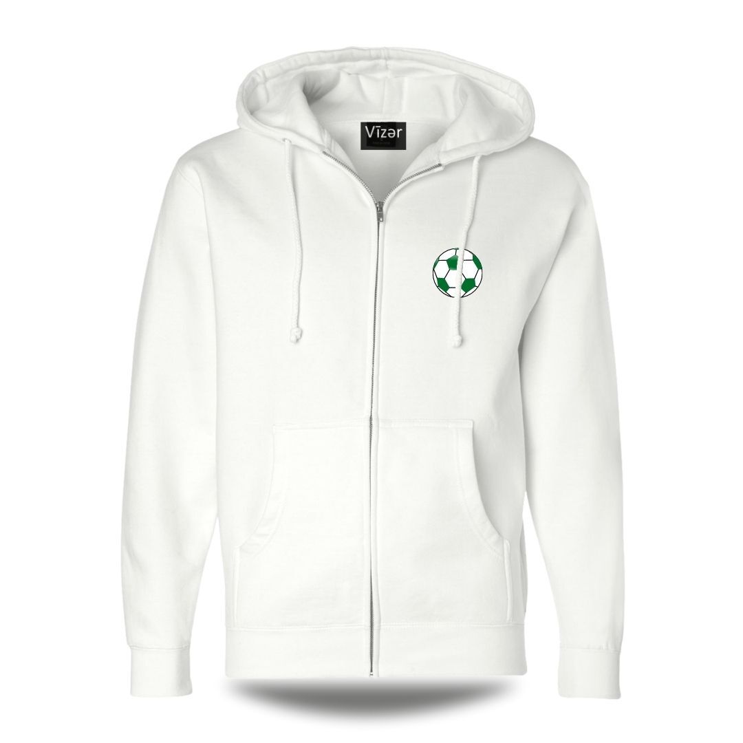 Saudi Arabia Hoodie Jacket _ White