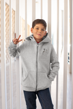 Falcon Hoodie  Kids Jacket _ Heather grey