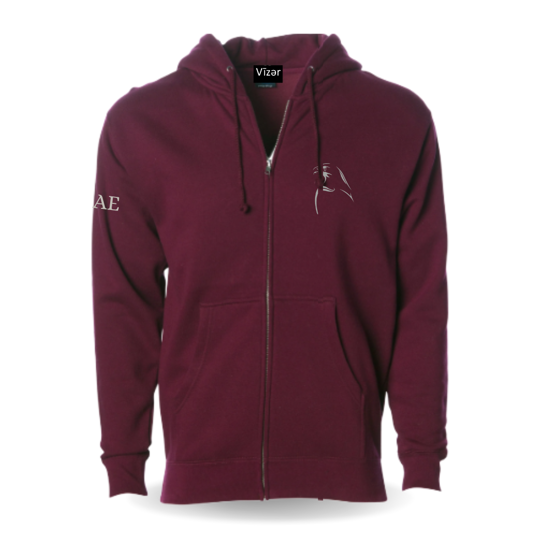 Falcon Hoodie Jacket  _ Burgundy