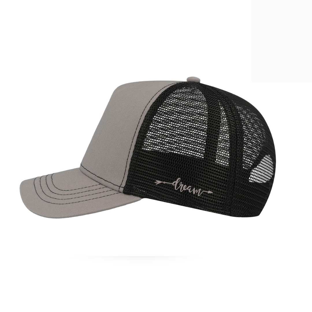 Dream BIG Cap _ Gray & Black