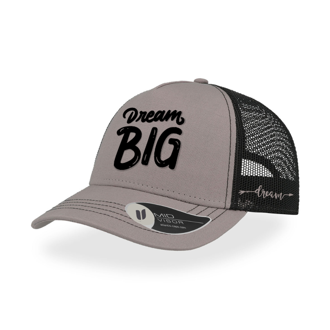 Dream BIG Cap _ Gray & Black