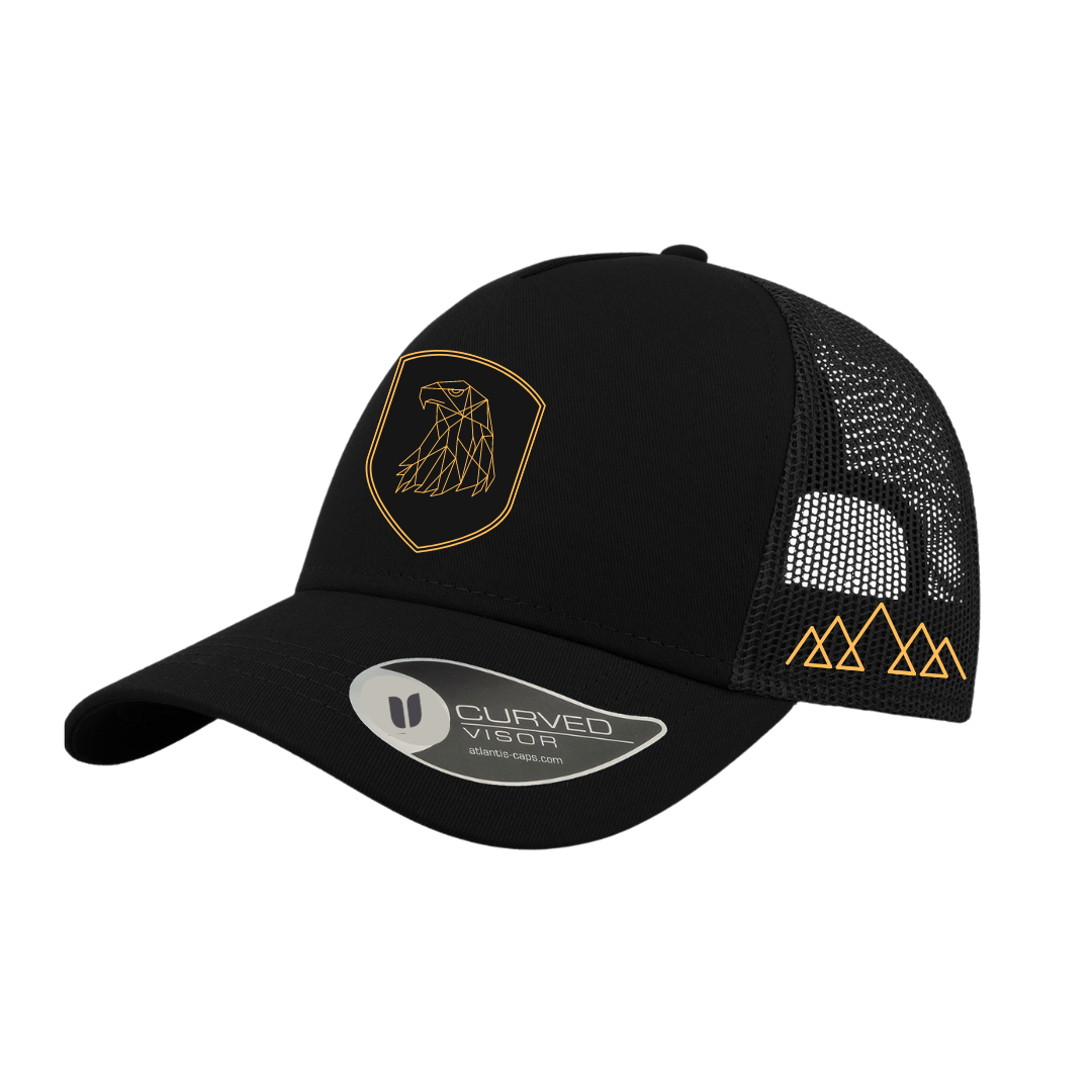 Geometric falcon cap _ Black