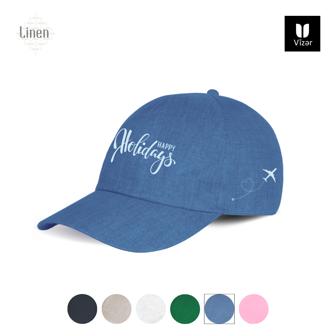 Holiday linen Cap Colors Sky blue