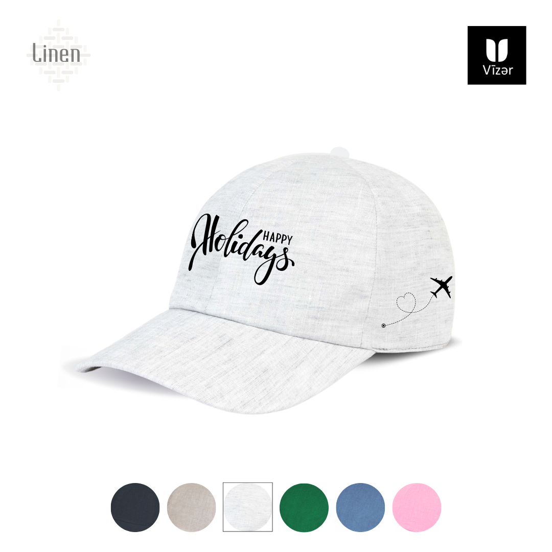 Holiday linen Cap Colors White