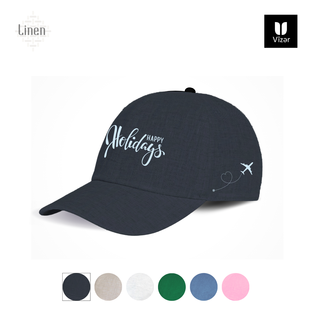 Holiday linen Cap Colors Black