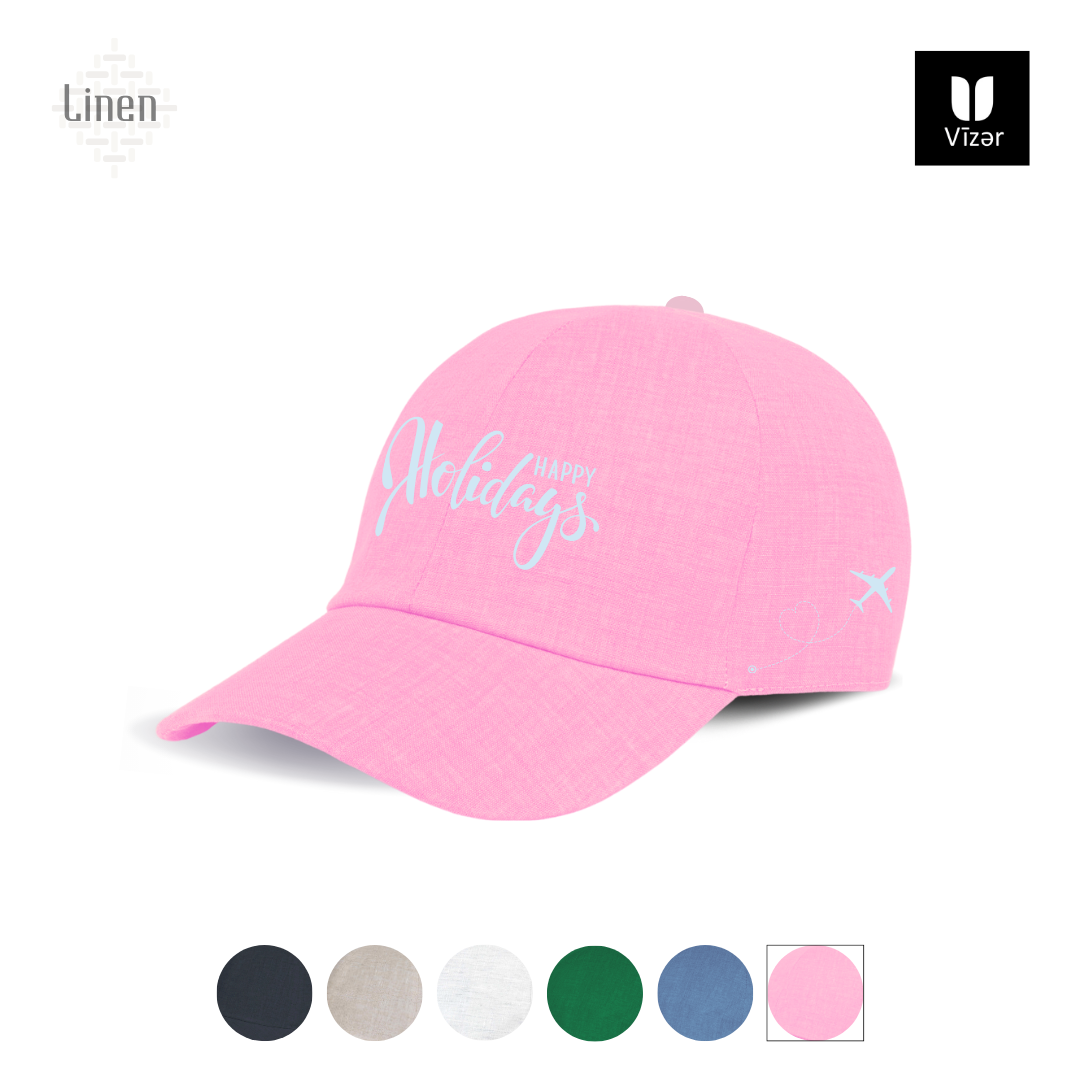 Holiday linen Cap Colors Baby pink