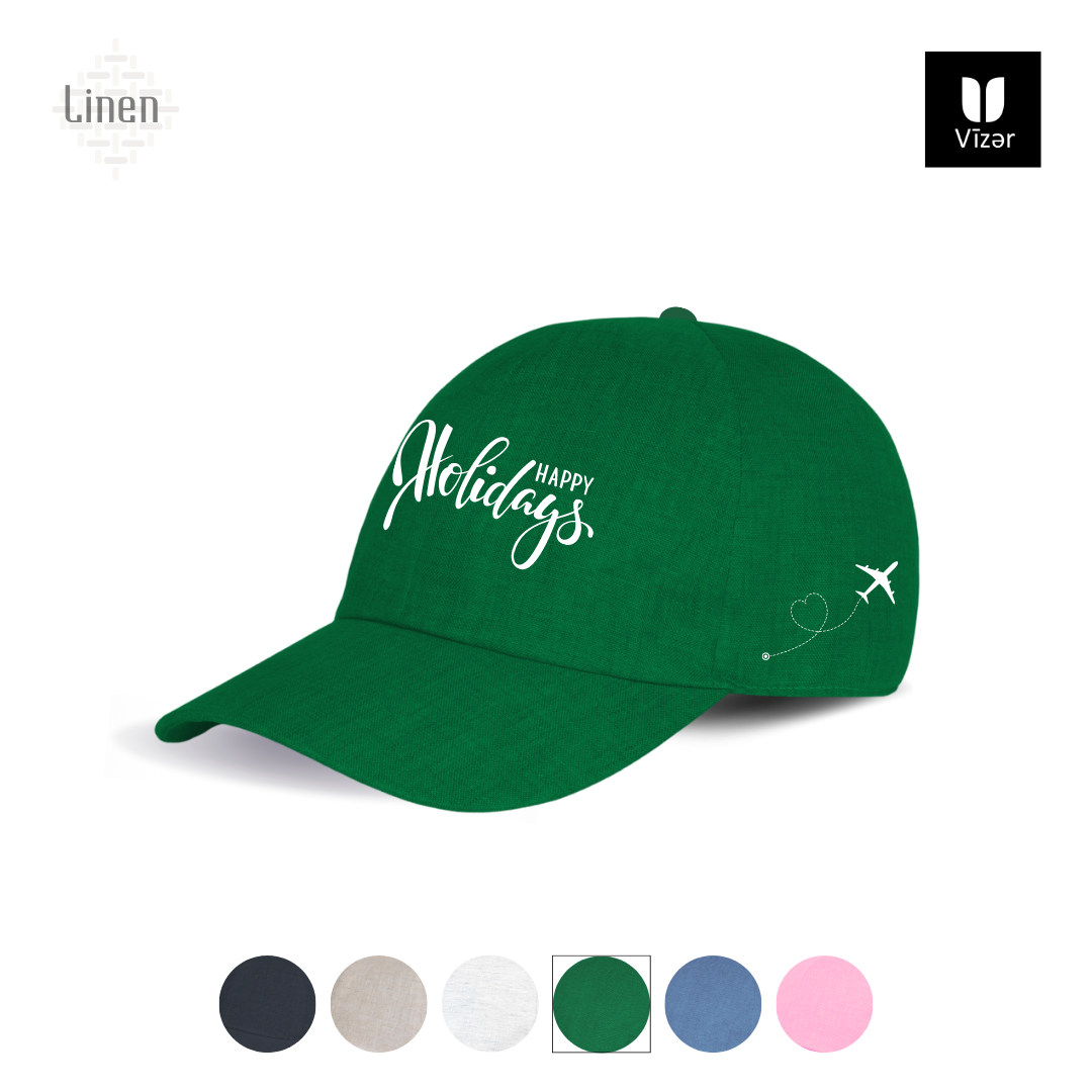 Holiday linen Cap Colors Green