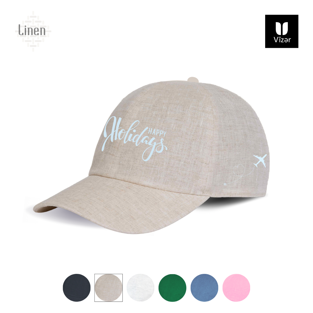 Holiday linen Cap