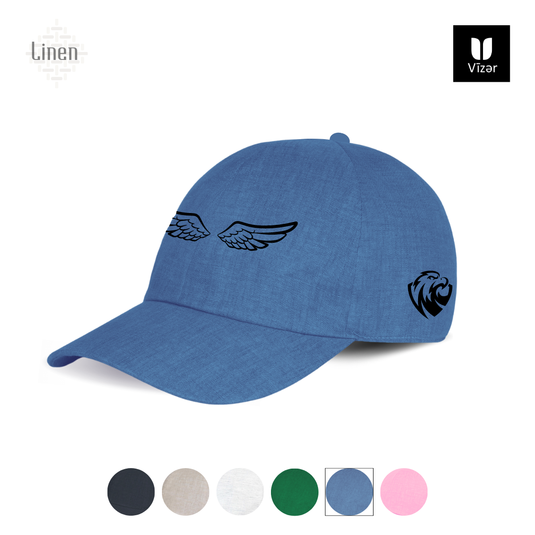 Falcon wings linen Cap Colors Sky blue