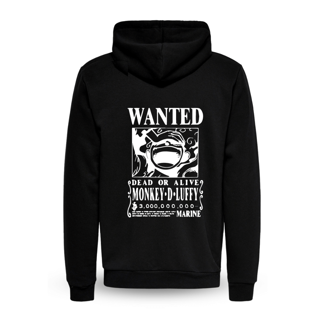 Luffy Wanted Hoodie Jacket 1-pc Only (Kids 10-Years Black)