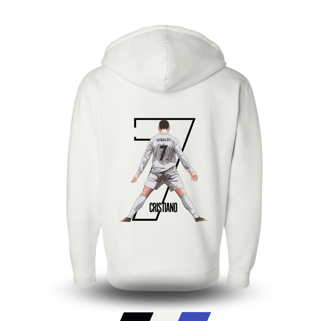 Cristiano Hoodie Jacket. Colors White