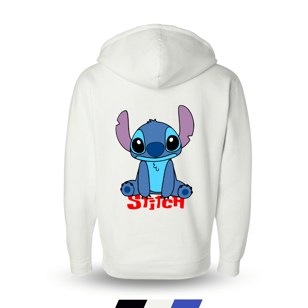 Stitch Hoodie Jacket. Colors White