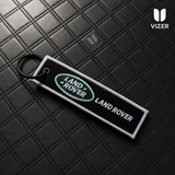 LAND DROVER BLACK KEYCHAIN WITH METAL KEY RING