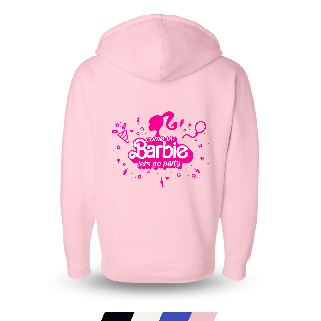 Barbie Hoodie Jacket 1-pc Only (Adults Large L-Peach)