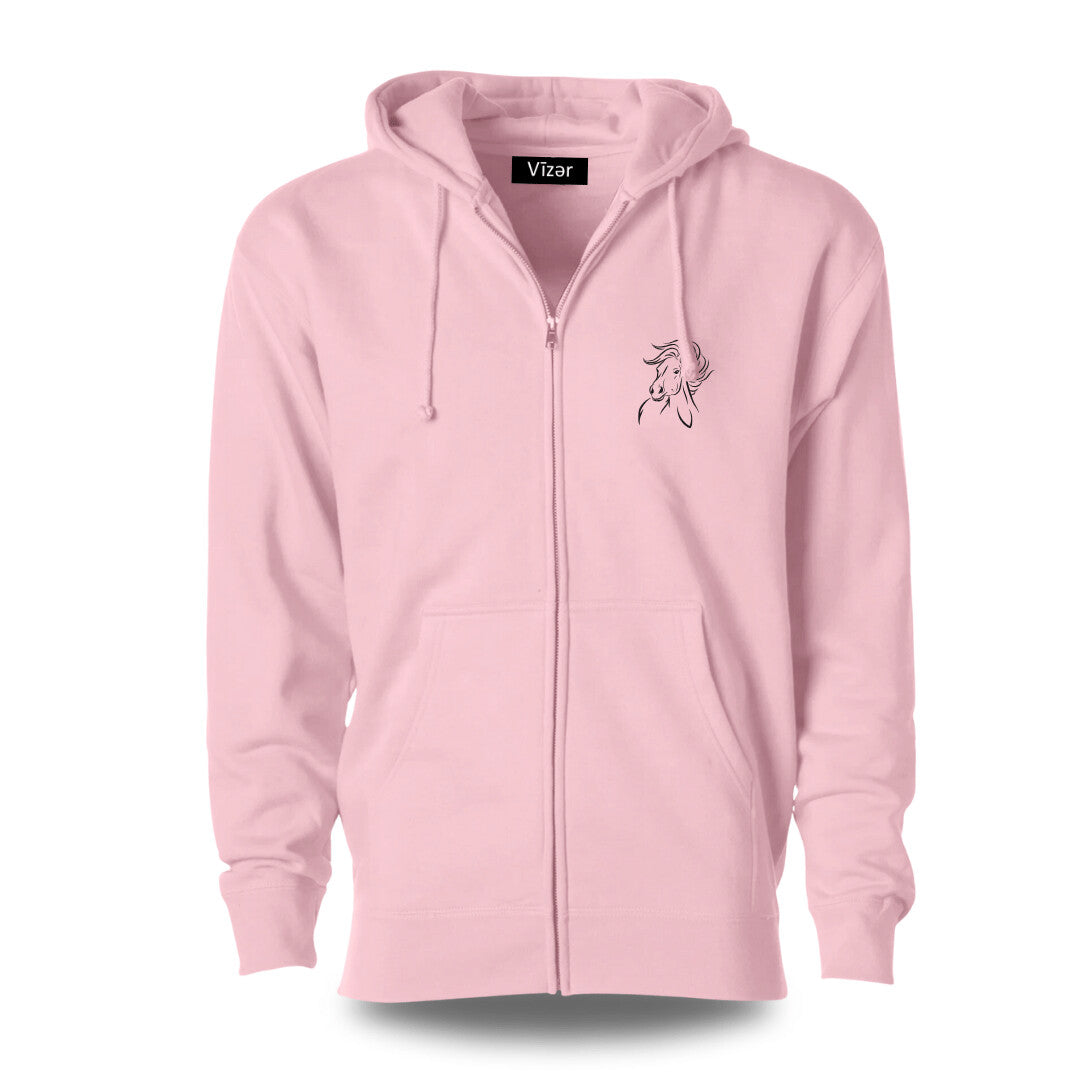 Horse Hoodie Jacket 1-pc Only (Kids 16-Years Peach)