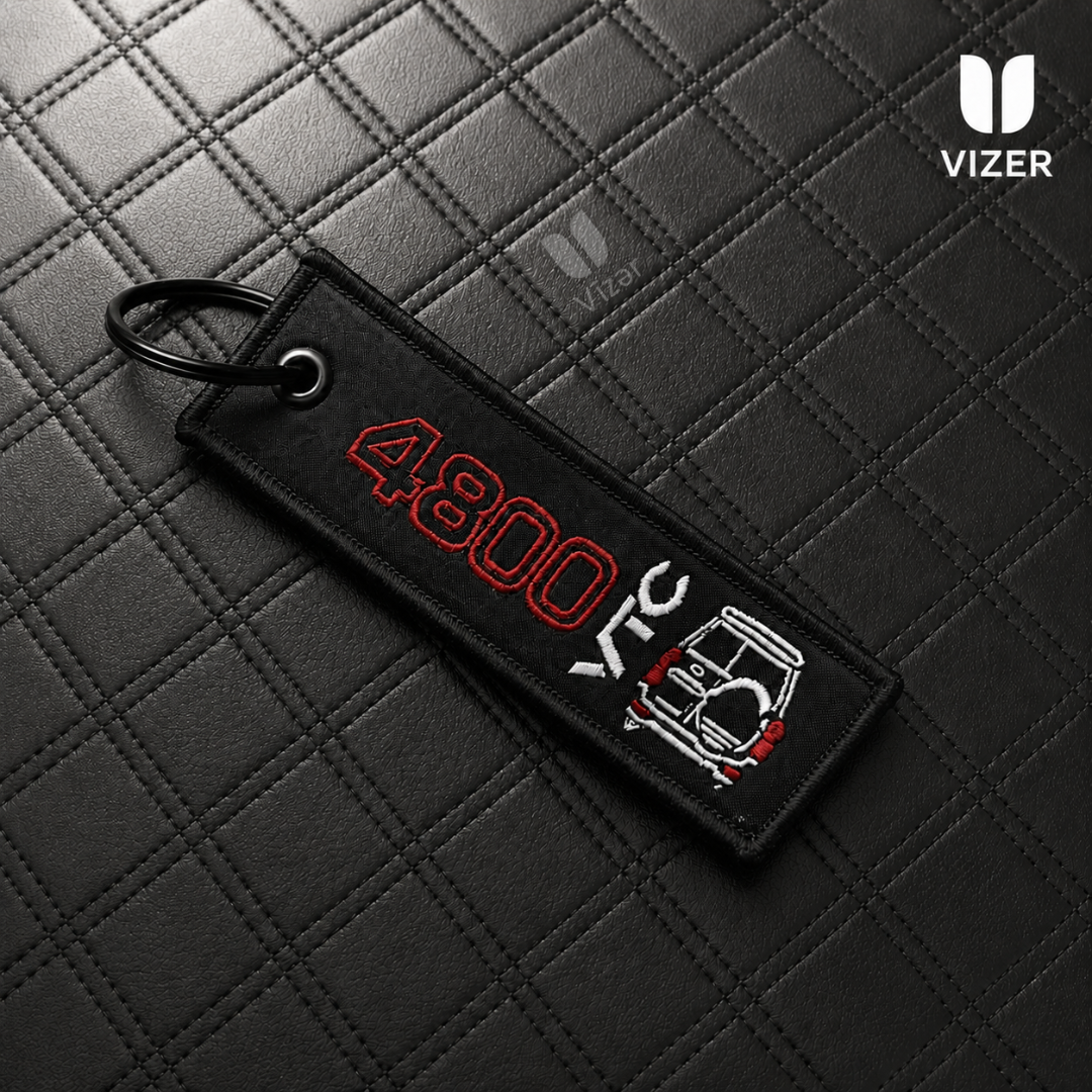 VTC 4800 BLACK KEYCHAIN WITH METAL KEY RING