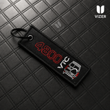 VTC 4800 BLACK KEYCHAIN WITH METAL KEY RING