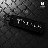 Tesla KEYCHAIN WITH METAL KEY RING