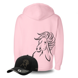 Horse Hoodie Jacket 1-pc Only (Kids 16-Years Peach)