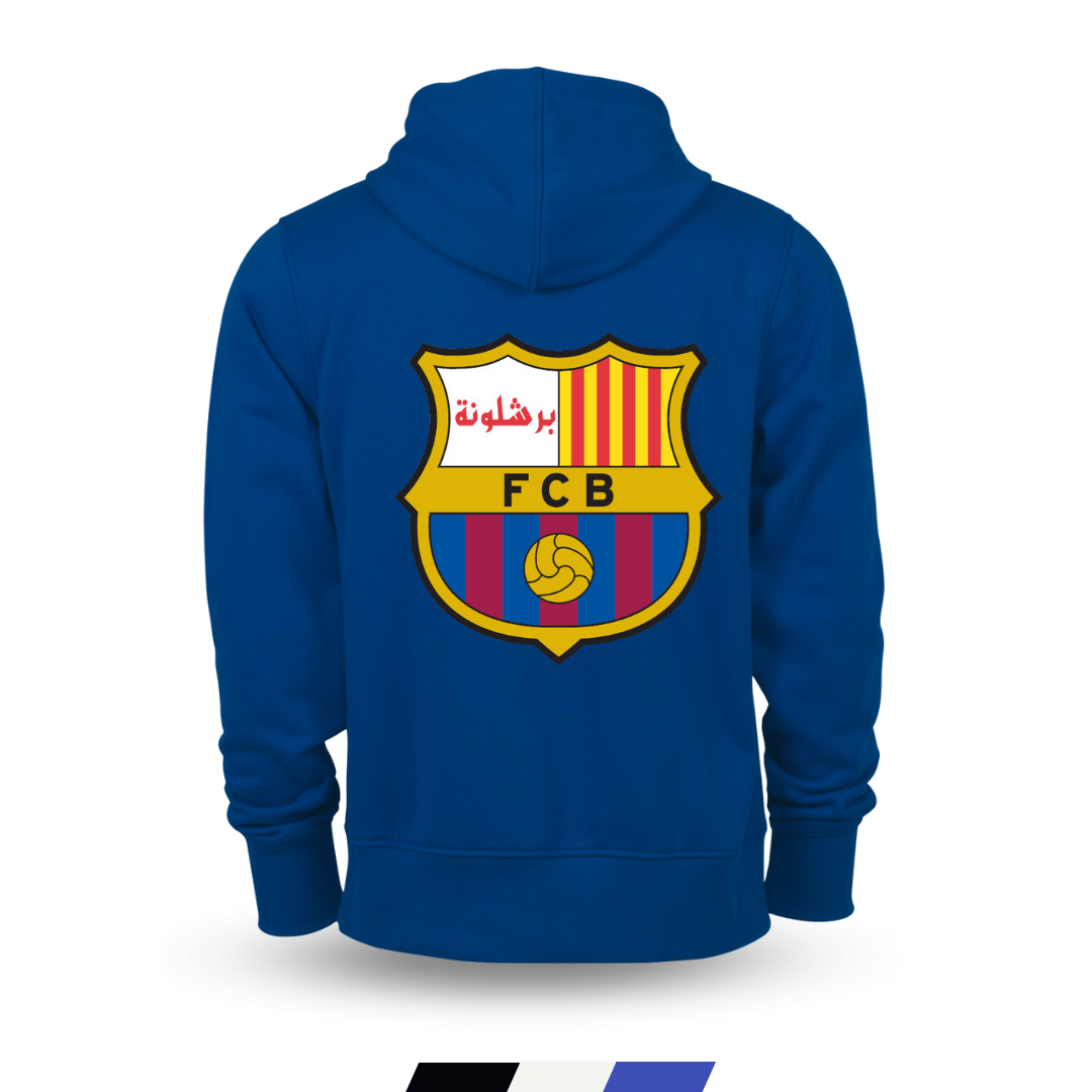 Barca Hoodie Jacket Colors Royal Blue