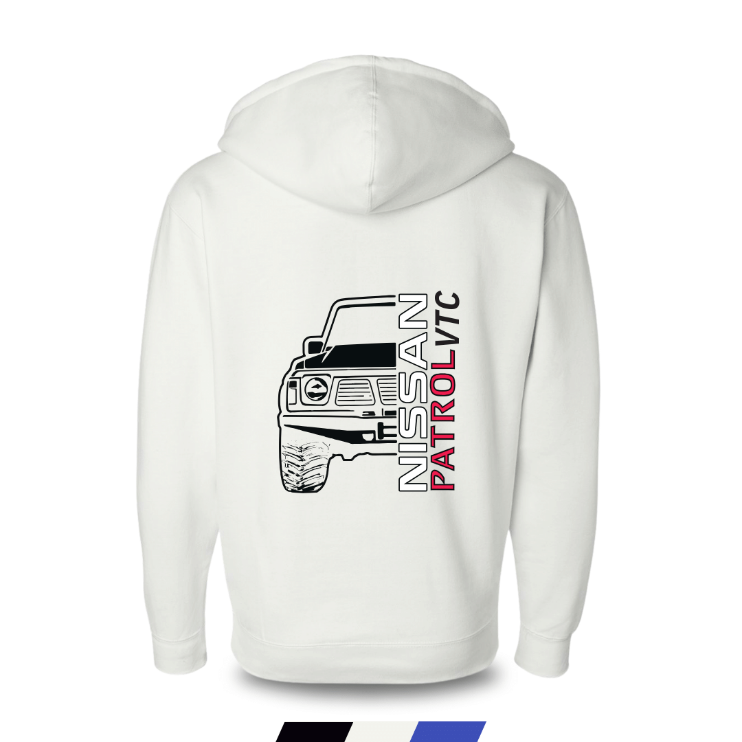 Nissan Patrol Hoodie Jacket. Colors White