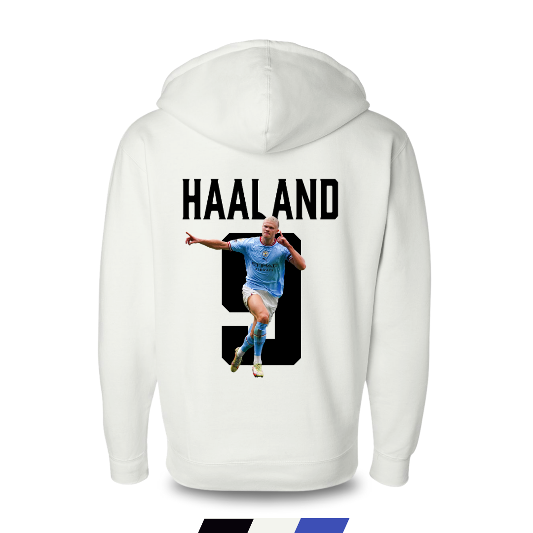 Haaland Hoodie Jacket. Colors White
