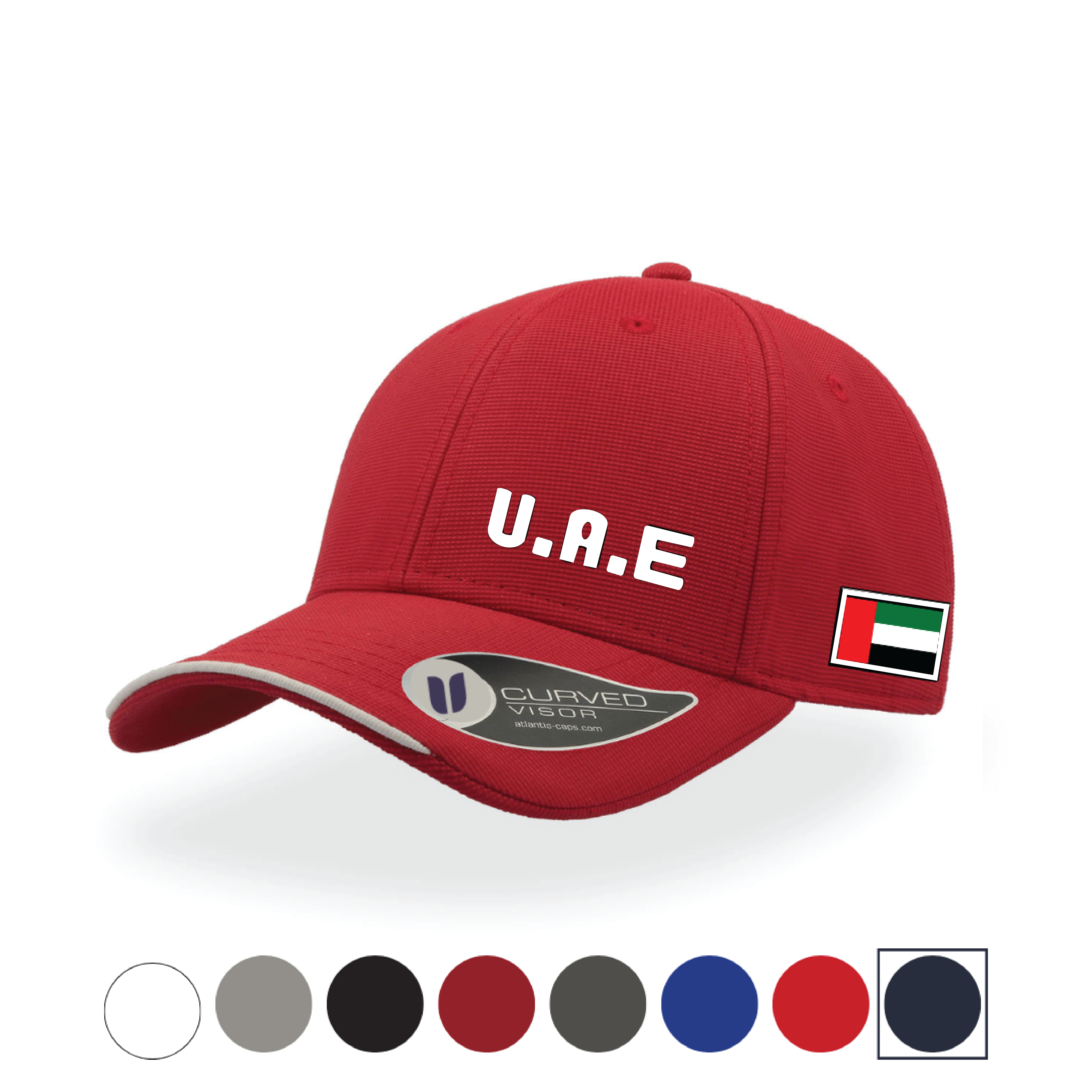 The UAE CAP Colors Red