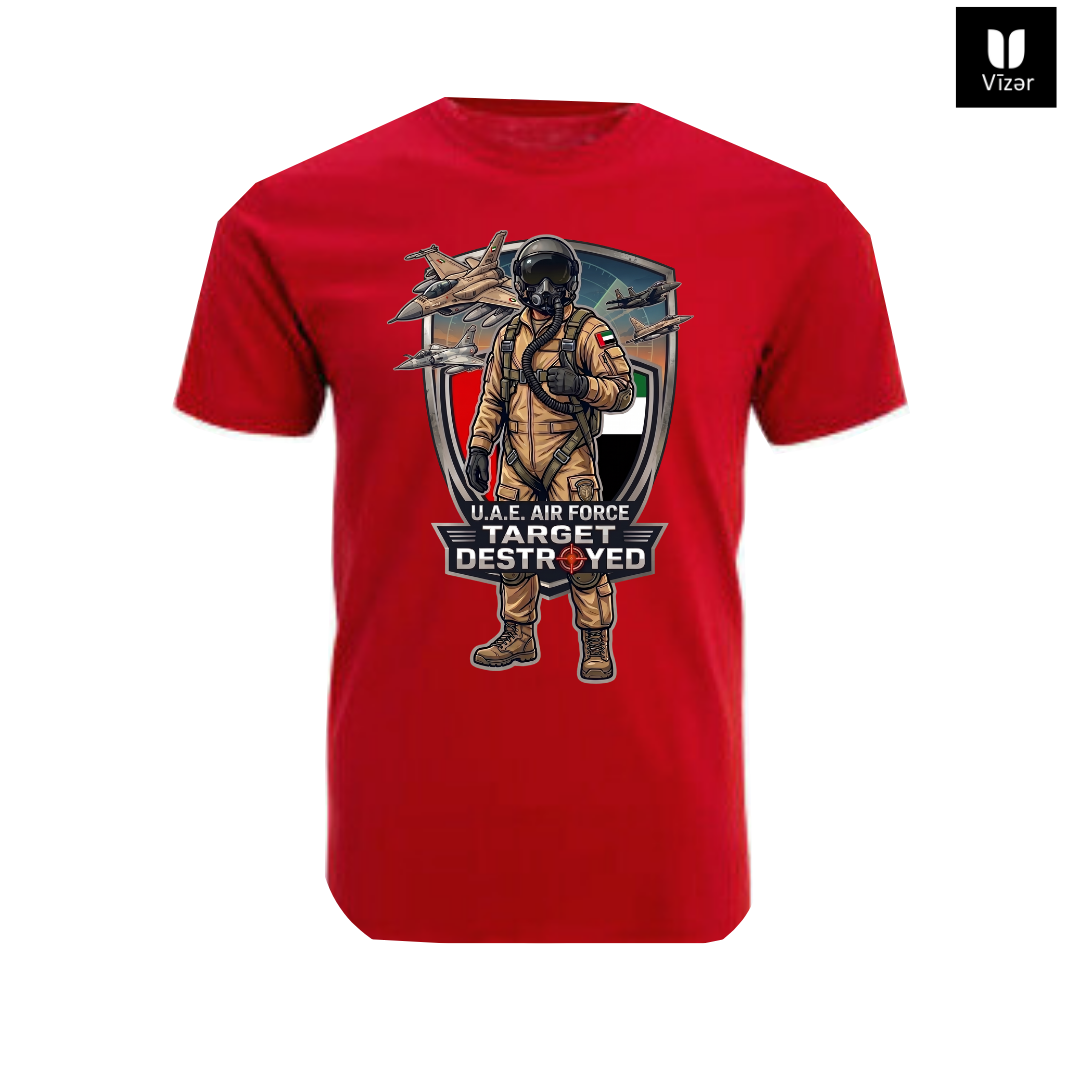 THE UAE fighter jet Cotton T-Shirt