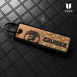 FJ KEYCHAIN WITH METAL KEY RING