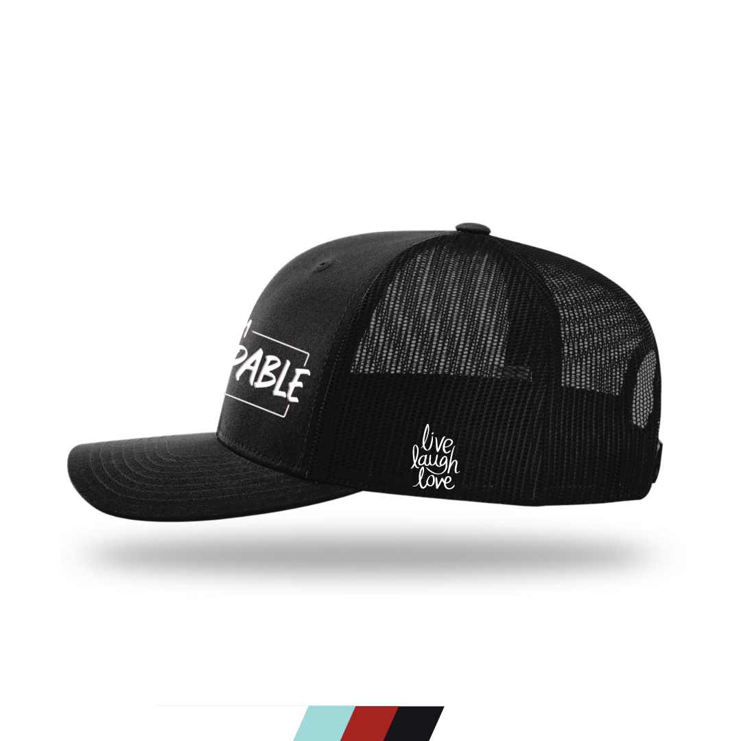 Unstoppable Hard Trucker Unisex Cap Black One Size