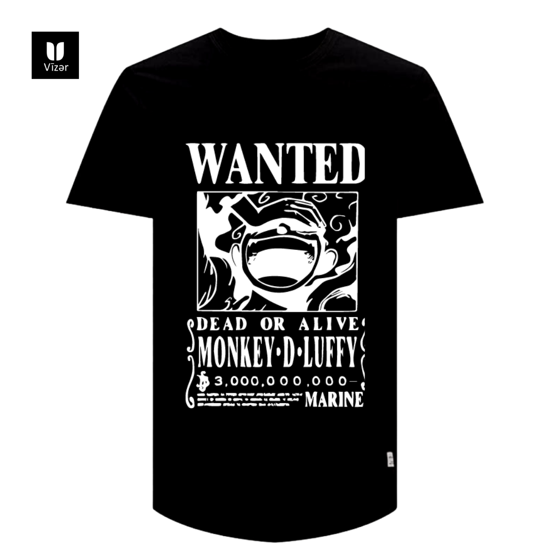 Luffy Wanted cotton T-Shirt