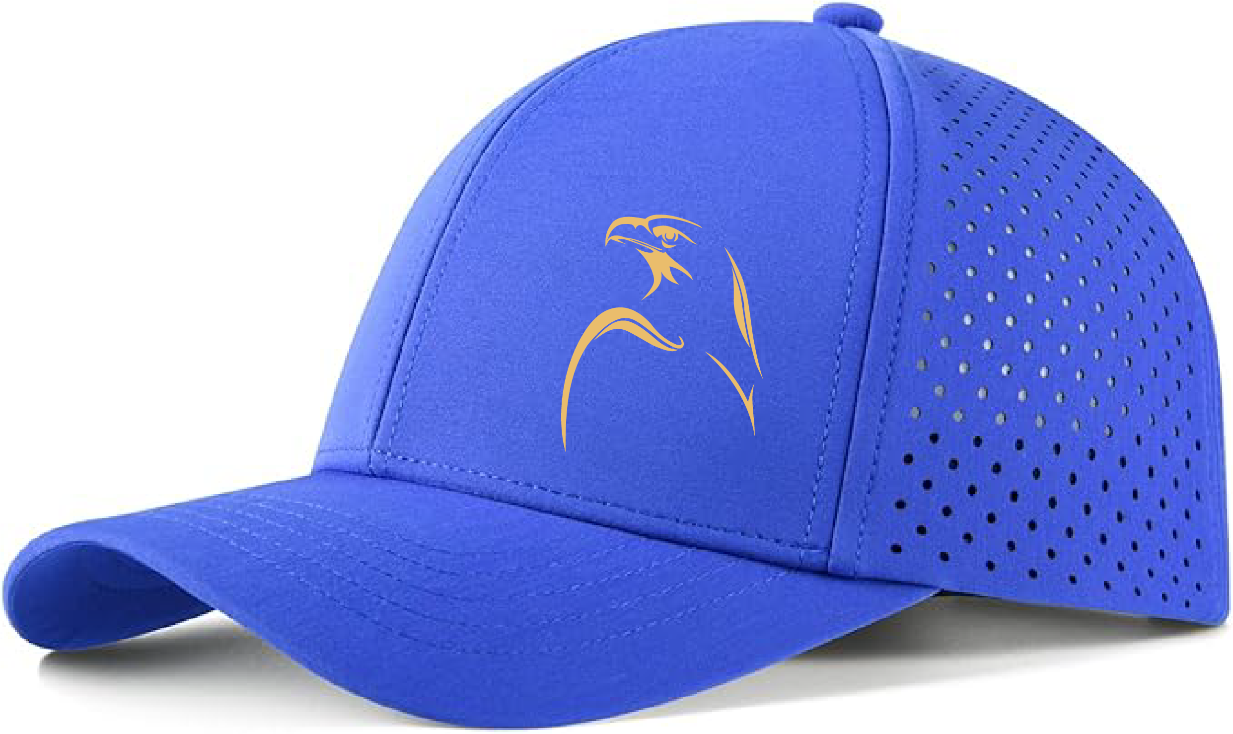 Falcon Quick Dry Baseball Cap Laser Cut Mesh Ball Cap Curved