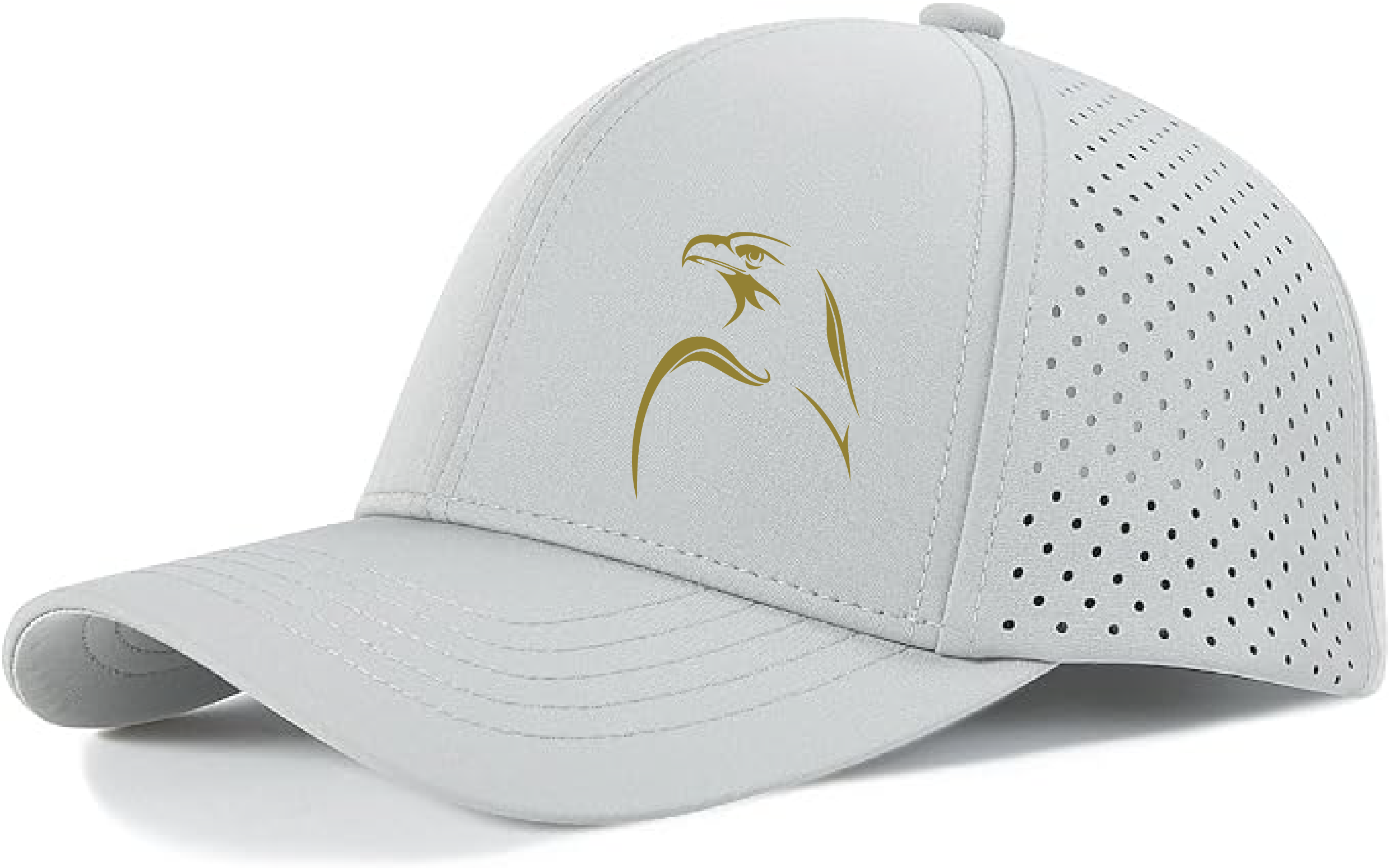 Falcon Quick Dry Baseball Cap Laser Cut Mesh Ball Cap Curved