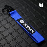 NISSAN KEYCHAIN WITH METAL KEY RING