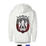 Abu Dhabi Logo Calligraphy Hoodie Jacket 1-pc Only (Kids 14-Years White)