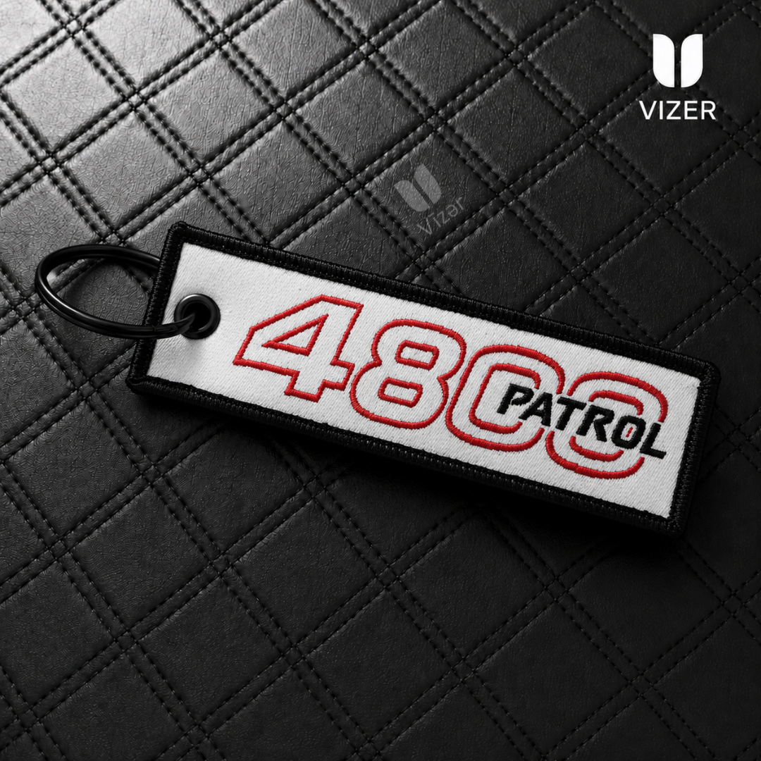 VTC PATOL 4800 BLACK KEYCHAIN WITH METAL KEY RING