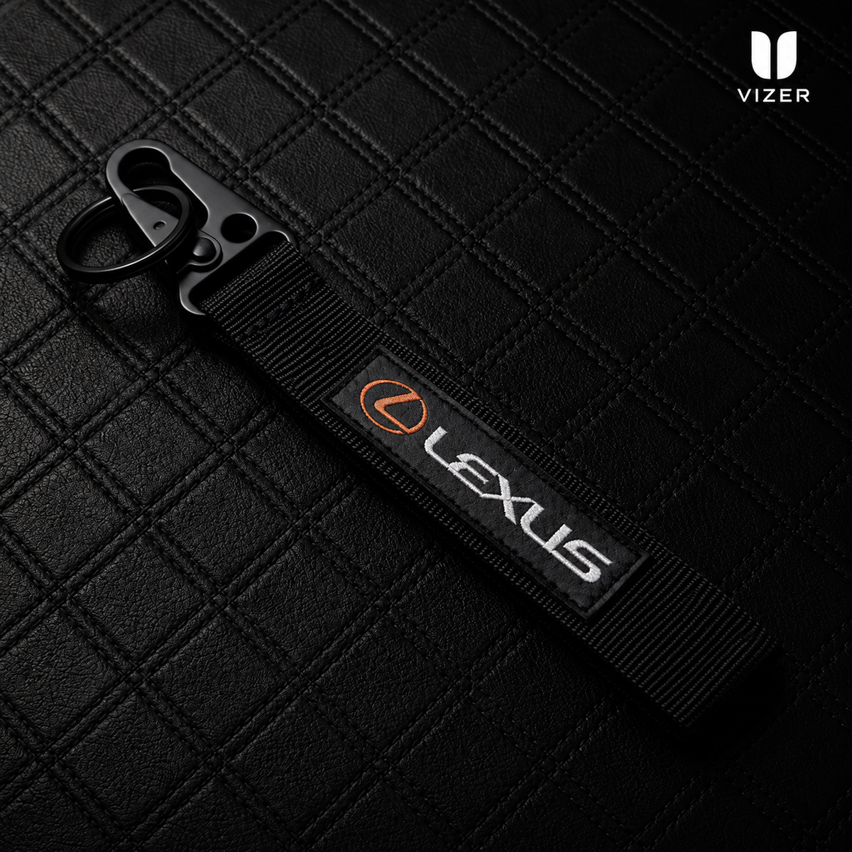 LEXUS KEYCHAIN WITH METAL KEY RING