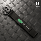 LAND ROVER Black KEYCHAIN WITH METAL KEY RING