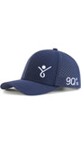 RUN 90s' Quick Dry Baseball Cap Laser Cut Mesh Ball Cap Curved