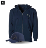 Falcon Hoodie Jacket  + Cap_ Navy Blue